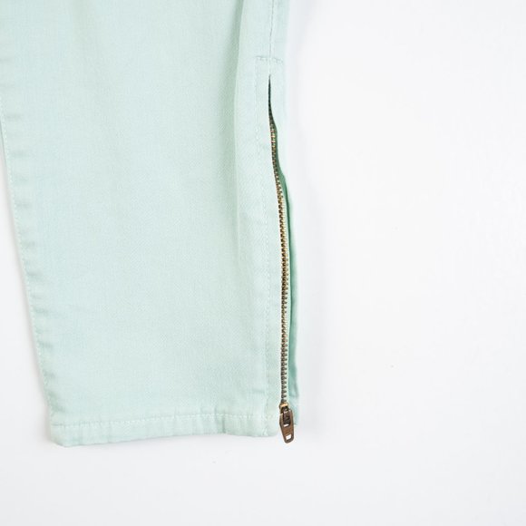 J. CREW Toothpick mint green ankle jeans size 28 - Picture 6 of 12